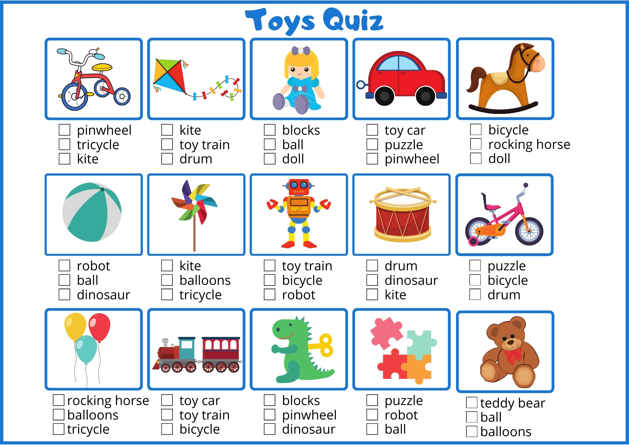 Toys Interactive Test Ezpzlearn